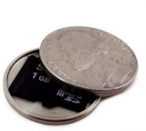 secret stash coin for SD memory card