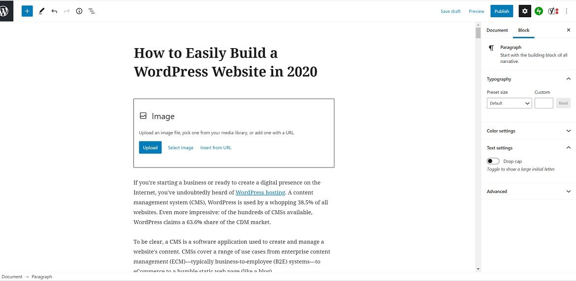 wordpress editor