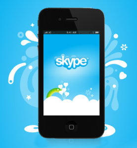 skype iPhone4 video conferance 277x300