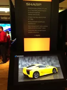 sharp ultra high res touchscreen surface