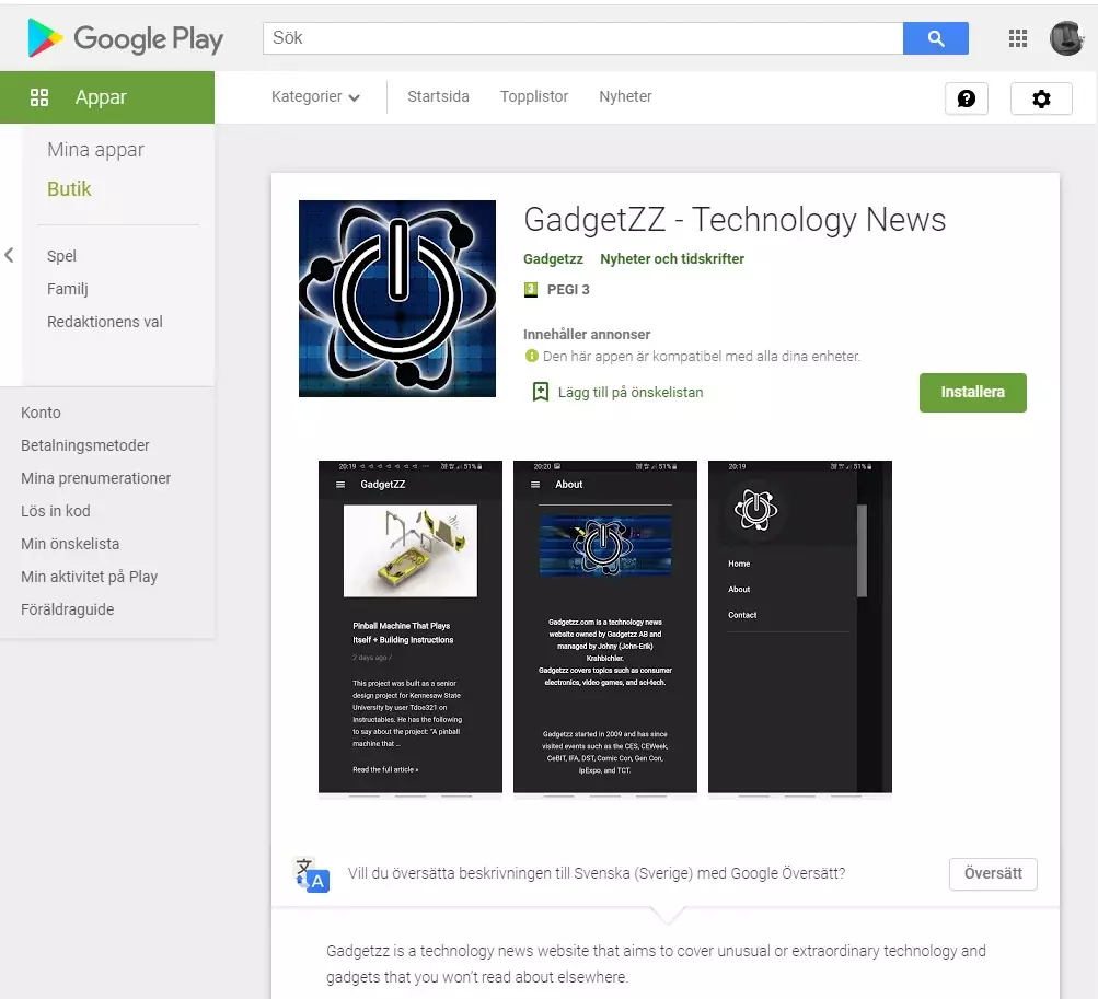 Gadgetzz Android App Announced – WebToApp.design Review